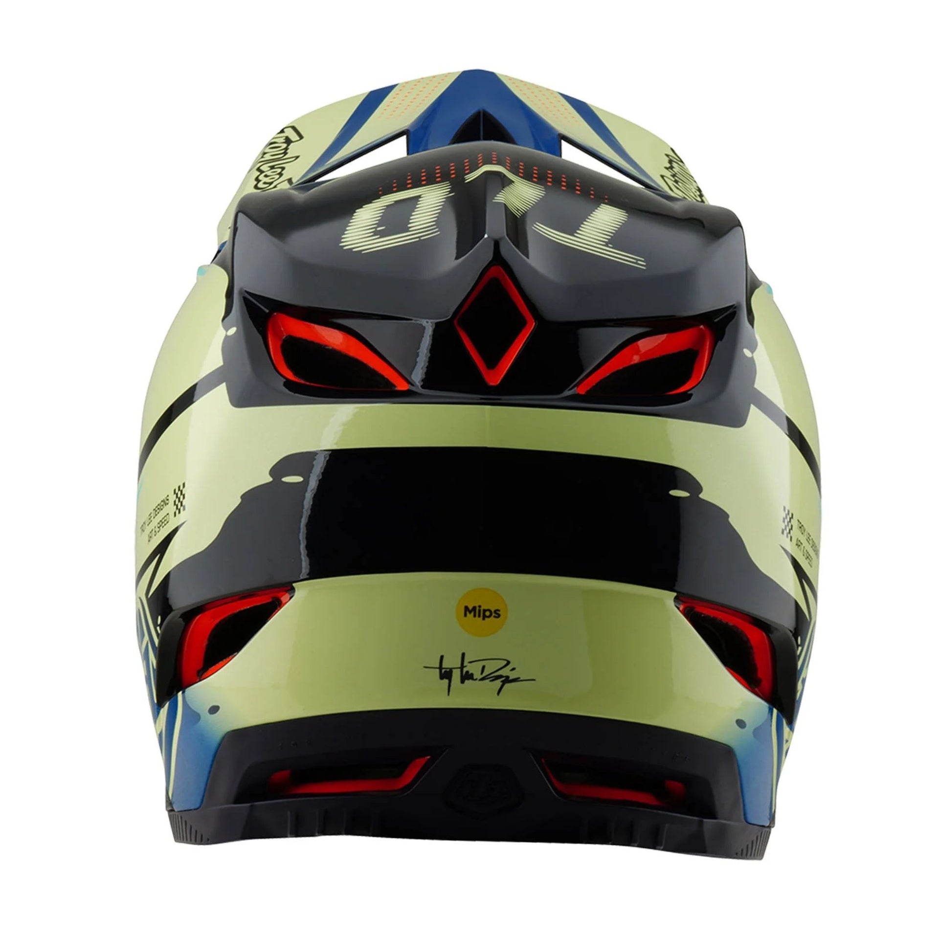 Casco Troy Lee Designs D4 Composite Drip Glo Yellow